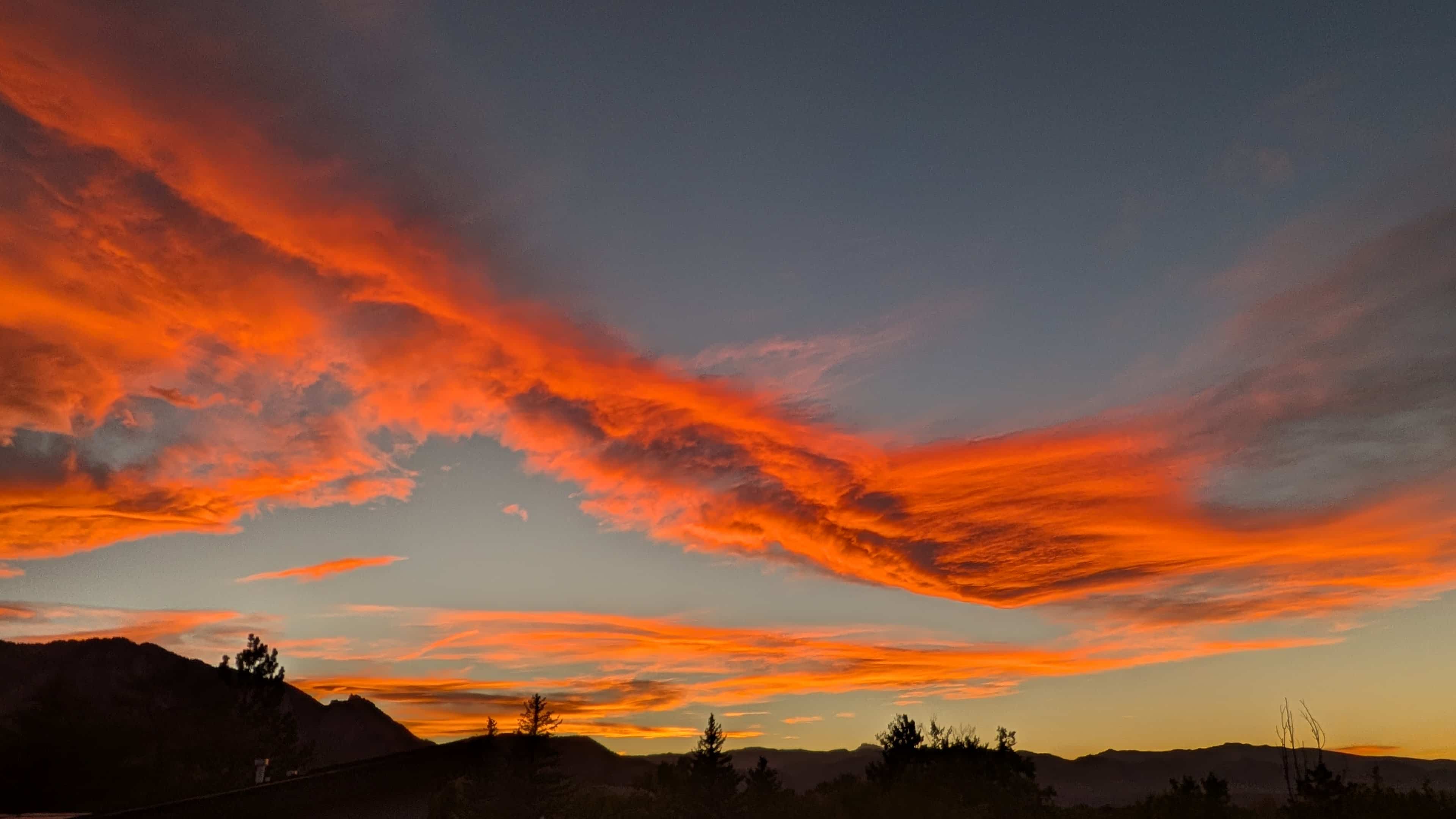 Boulder sunset